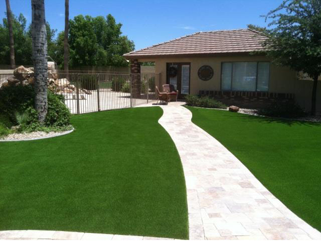 Installing Artificial Grass LaFollette, Tennessee Lawns, Small Front Yard Landscaping